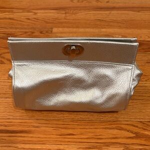 La Prairie Silver Clutch Bag